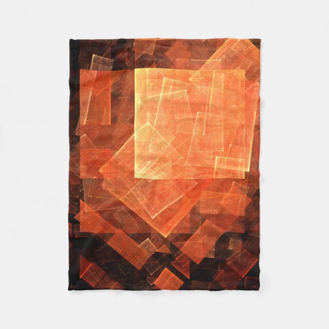 Window Light Abstract Art Fleece Blanket (Front)