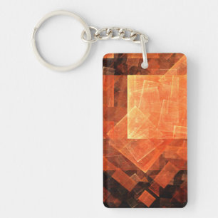 Window Light Abstract Art Key Ring