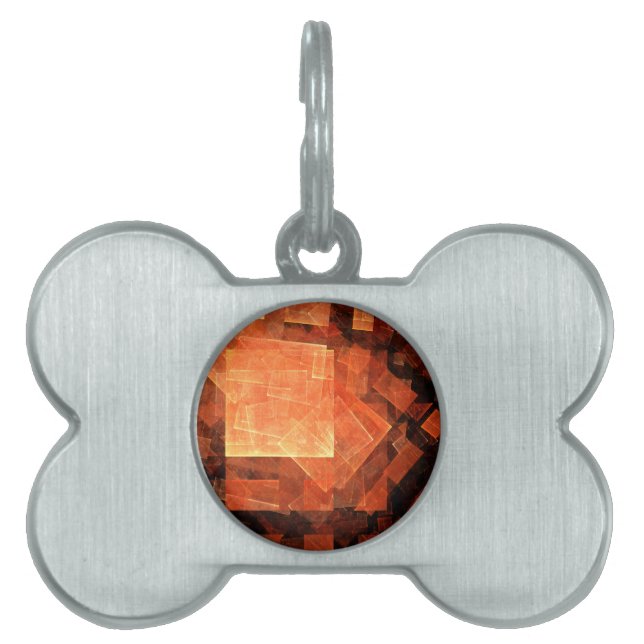 Window Light Abstract Art Pet Tag (Front)