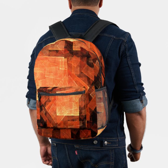 Window Light Abstract Art Printed Backpack (Insitu (Model))