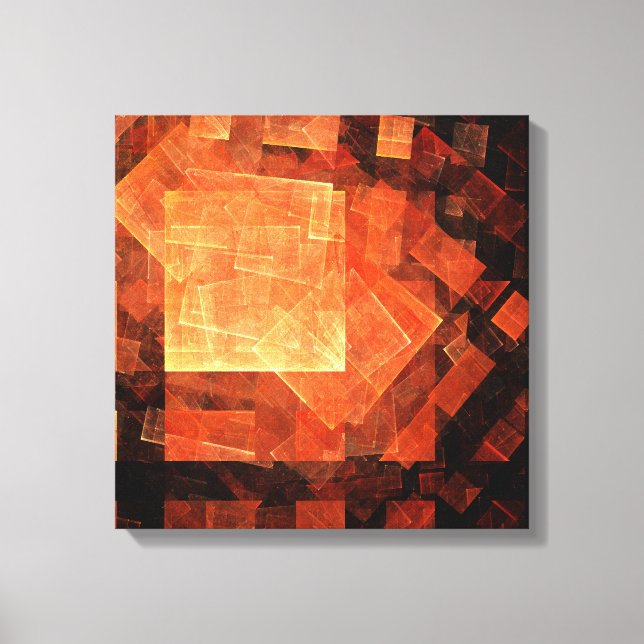 Window Light Abstract Art Quad Canvas Print (Front)