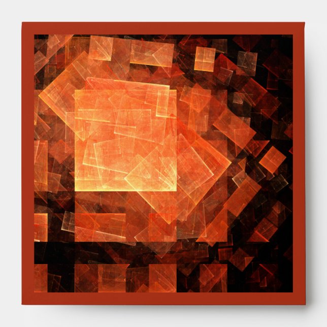 Window Light Abstract Art Square Envelope (Front)