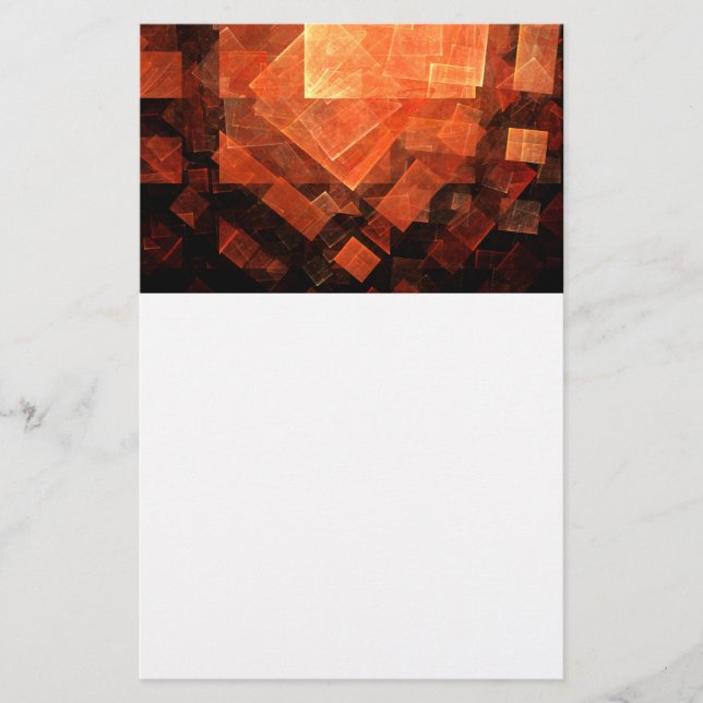 Window Light Abstract Art Stationery (Front)