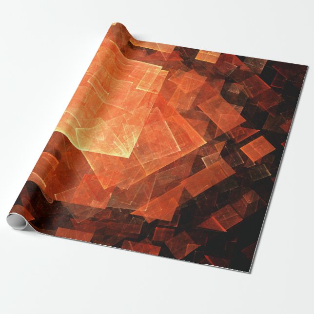 Window Light Abstract Art Wrapping Paper (Unrolled)