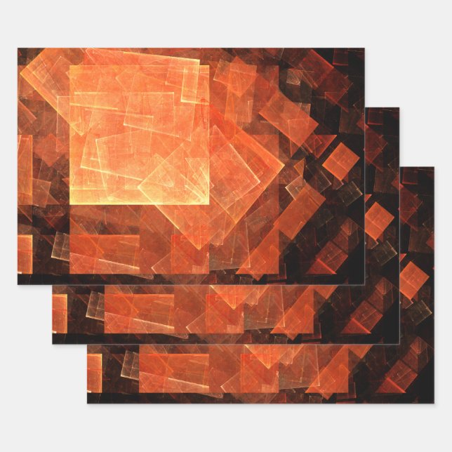 Window Light Abstract Art Wrapping Paper Sheet (Set)