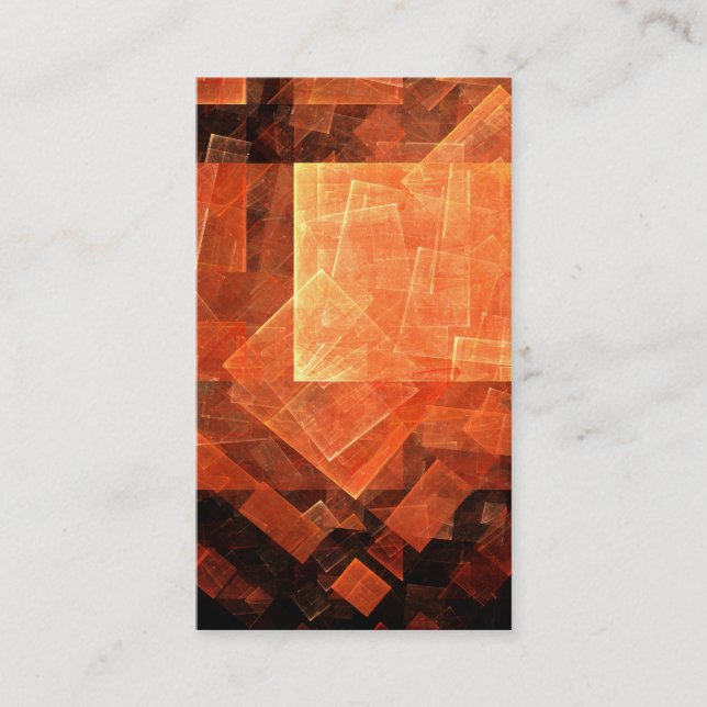 Window Light Modern Geometric Squares Abstract Art Business Card (Front)