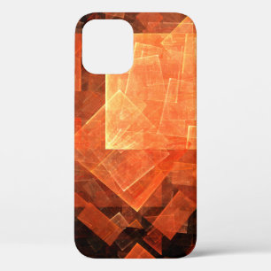 Window Light Modern Geometric Squares Abstract Art iPhone 12 Case