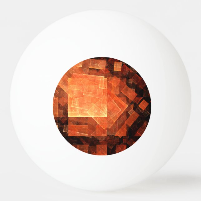 Window Light Modern Geometric Squares Abstract Art Ping Pong Ball (Front)