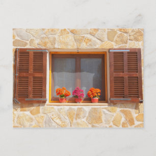 Window of a spanish Finca Postcard