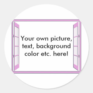 Window of Opportunity Classic Round Sticker