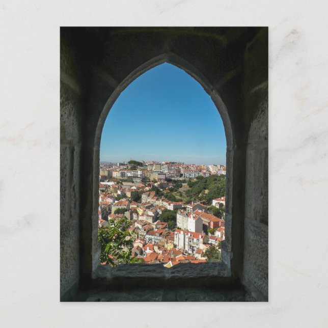 Window of Sao Jorge Castle, Portugal - Postcard (Front)