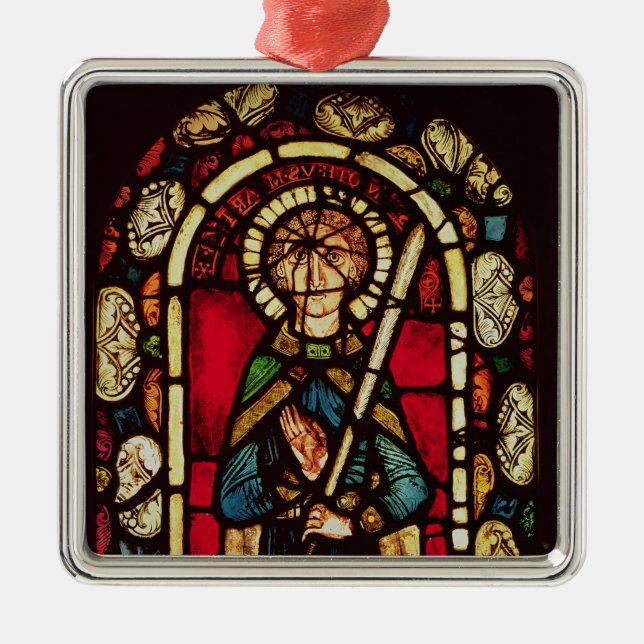 Window of St. Timothy Metal Tree Decoration (Front)