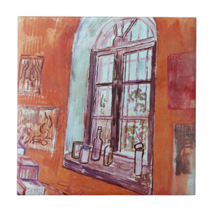 Window of Vincent van Gogh's Studio at the Asylum Ceramic Tile