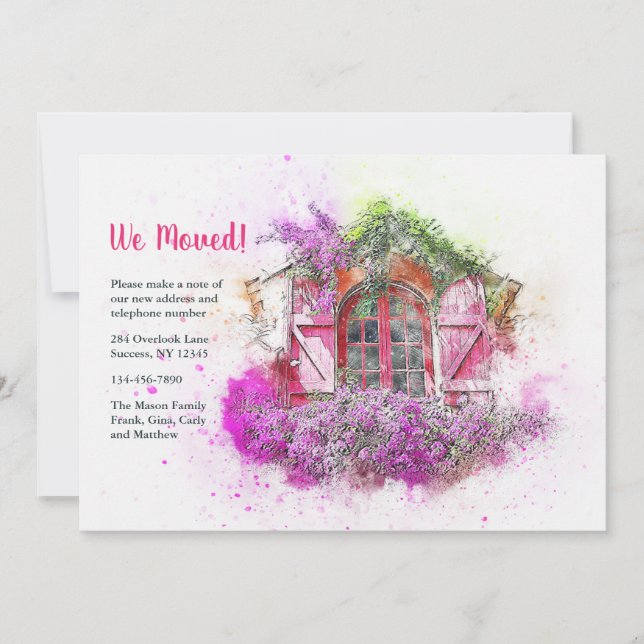 Window Planter Moving Announcement (Front)