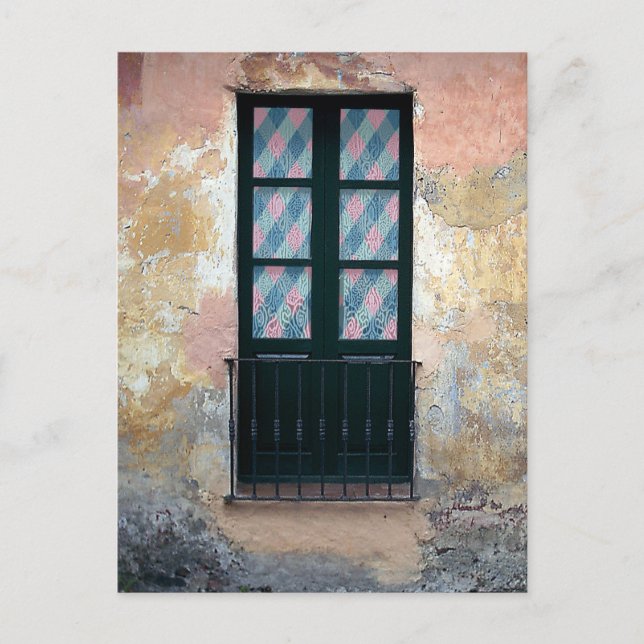 Window Railing Photo Postcard (Front)