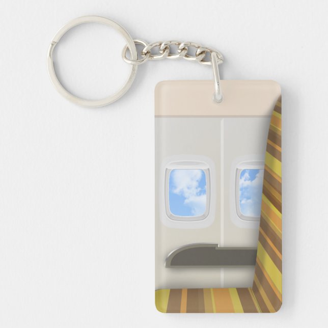 Window Seat Classic Airliner Keychain (Front)