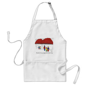 Window Shopping Christmas NYC New York City Standard Apron