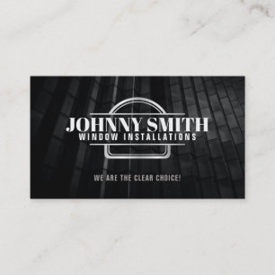 Window Slogans Business Cards