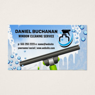 Window Squeegee Soap Bubbles Spray Bottle