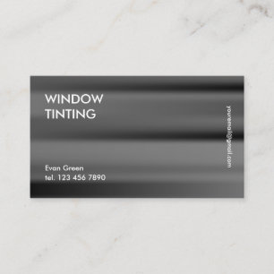 Window Tinting Business Card
