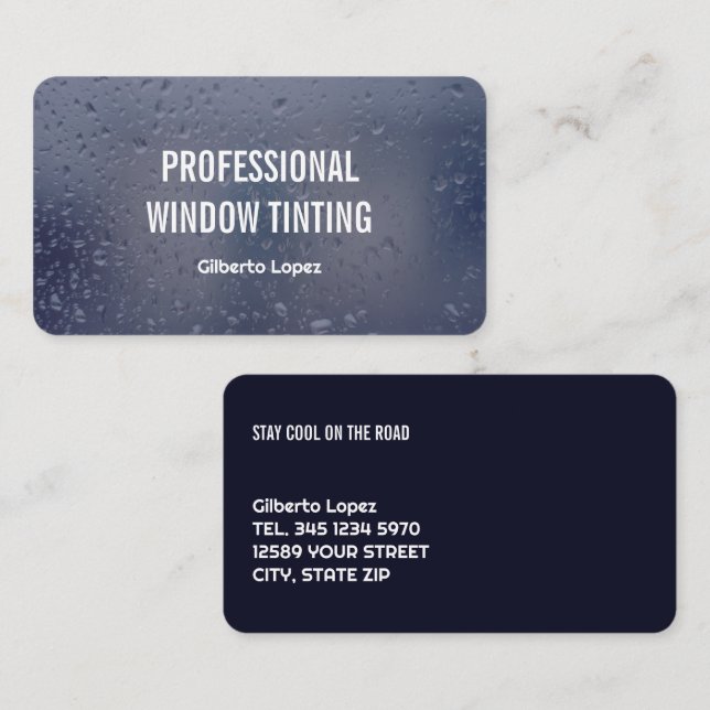 🌞 Window Tinting Business Card (Front/Back)