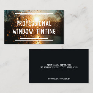Window Tinting Business Card