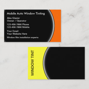 Window Tinting Business Cards