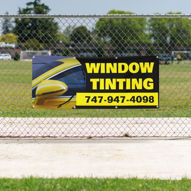 Window Tinting Custom  Banner (Insitu)