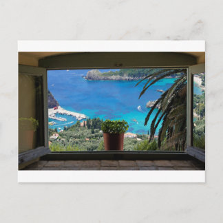 window to greece postcard