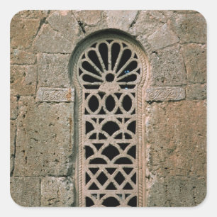 Window tracery, from Basilica San Juan Square Sticker
