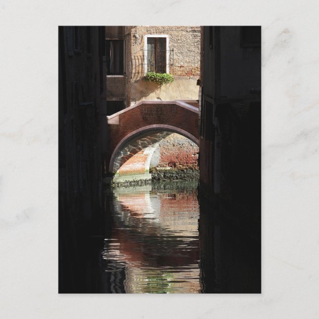 Window View Of  Venice Bridge Postcard (Front)