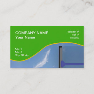 window washer business card