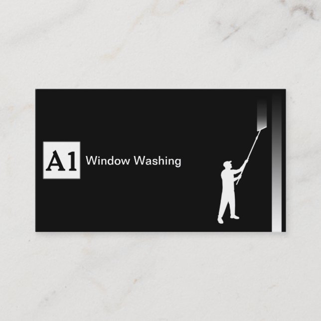 Window Washer Business Card (Front)