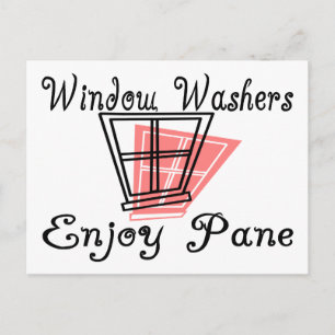 Window Washers Postcard