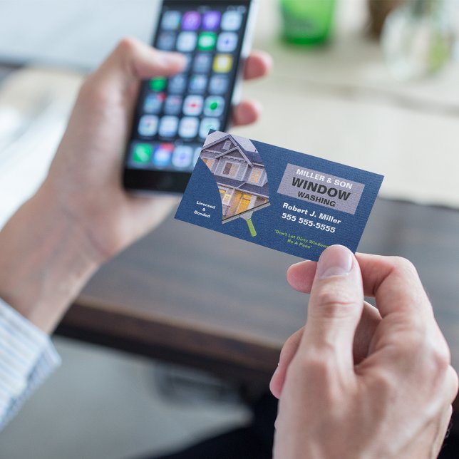 Window Washing and Cleaning Business Card (Creator Uploaded)