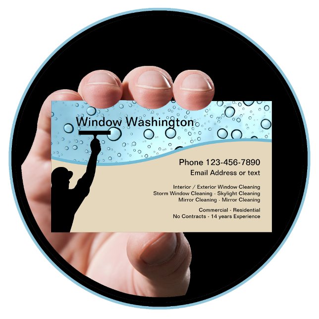 Window Washing And Cleaning Business Card (Creator Uploaded)