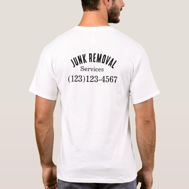 WINDOW WASHING services editable uniform for work  T-Shirt (Back)