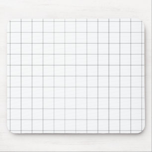 Windowpane Check Grid (black/white) Mouse Pad