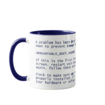 Windows Blue Screen of Death - BSOD - Blue Mug