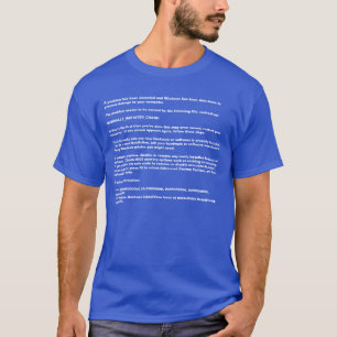 Windows "Blue Screen of Death" Tee