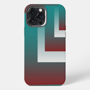 Windows in teal burgundy white iPhone 13 pro max case