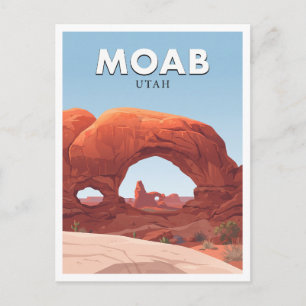 Windows Section, Arches National Park Moab Utah Postcard