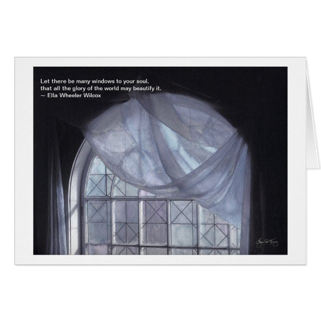 "Windows to Your Soul" Card (Front Horizontal)