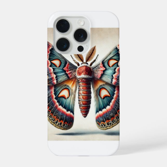 Windowwinged Moth 140724IREF115 - Watercolor iPhone Case (Back)
