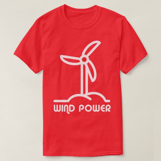 Windpower Renewable Energy Windward Edge T-Shirt (Design Front)