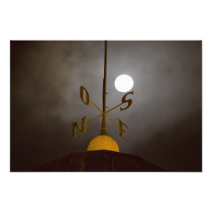 Windrose atop the Lighthouse on Cerro Santa Photo Print