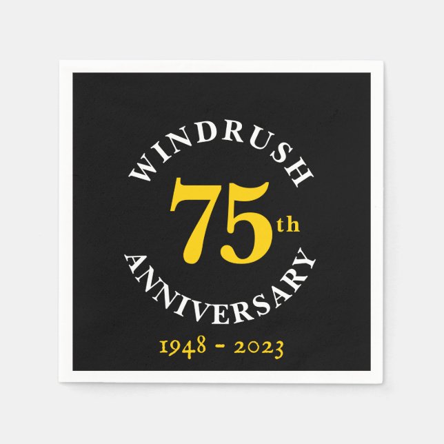 Windrush 75th Anniversary Paper Napkin (Front)