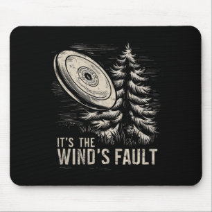 Winds Fault, Funny Vintage Disc Golf _1 Mouse Pad