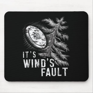 Winds Fault, Funny Vintage Disc Golf Mouse Pad