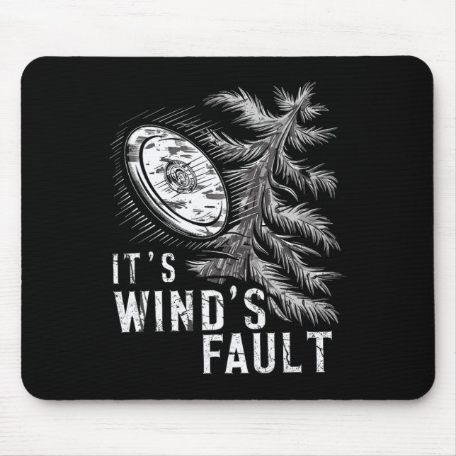 Winds Fault, Funny Vintage Disc Golf  Mouse Pad (Front)